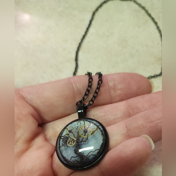 COPY - New Steampunk gears tree of life cabachon ring - Picture 5 of 10